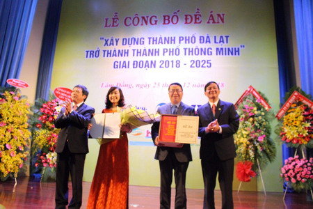 Lễ công bố Đề án “Xây dựng thành phố Đà Lạt trở thành thành phố thông minh” giai đoạn 2018-2025.